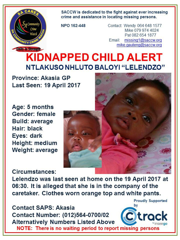 Help trace stolen baby