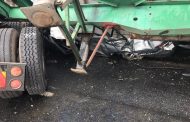 Freak collision leaves one dead, five others injured.