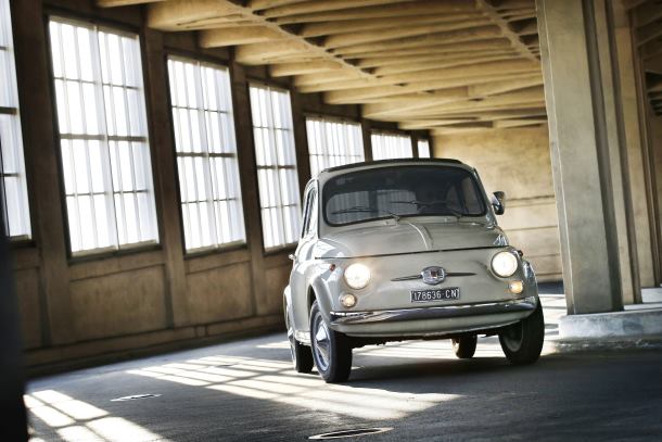 The Fiat 500 enshrined in the MoMA in New York