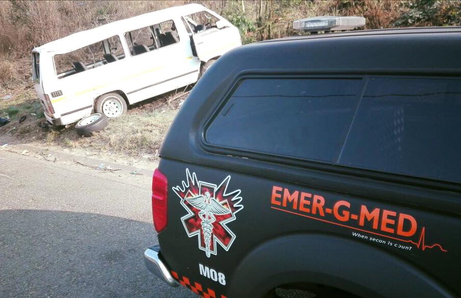 Taxi rollover on the M2 East