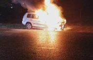 Vehicle On Fire at Verulam in KwaZulu Natal