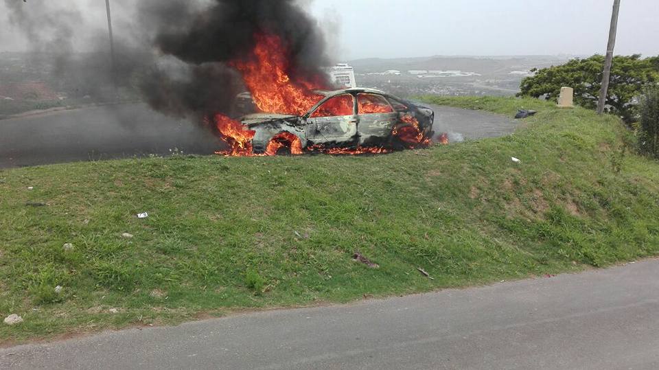 Parked Vehicle On Fire, Verulam
