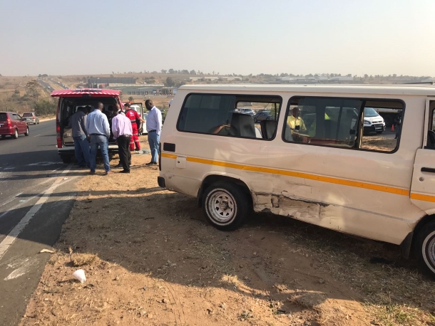 Cosmos city taxi rolls leaving nine injured