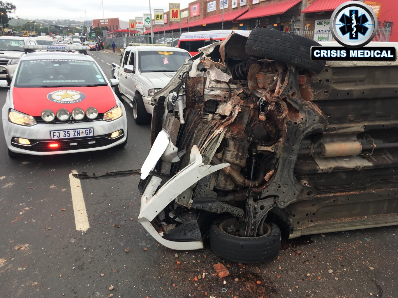 One injured in North Coast Road crash.