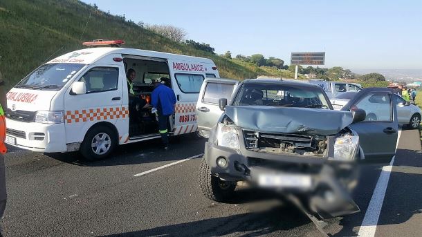 5 People have been injured in a pile-up on the N2 near Umhlanga
