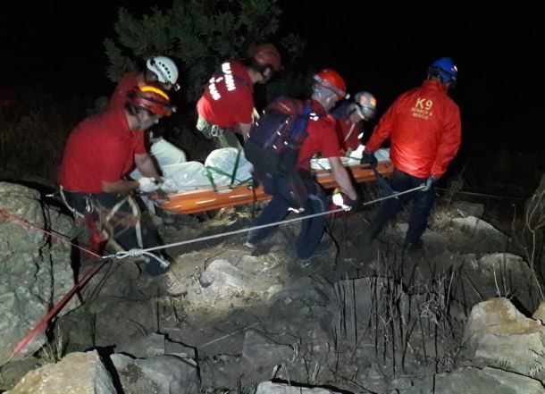 A man has fallen to his death down a hill in Kloofendal