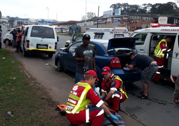 Car rear-ends taxi in Westmead leaving five injured