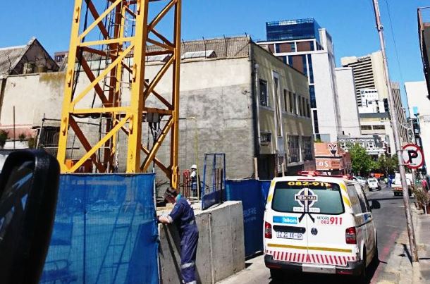 Crane operator rescued in Cape Town CBD