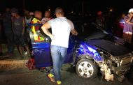 Fortunate escape from serious injury in late night collision, Bloemfontein