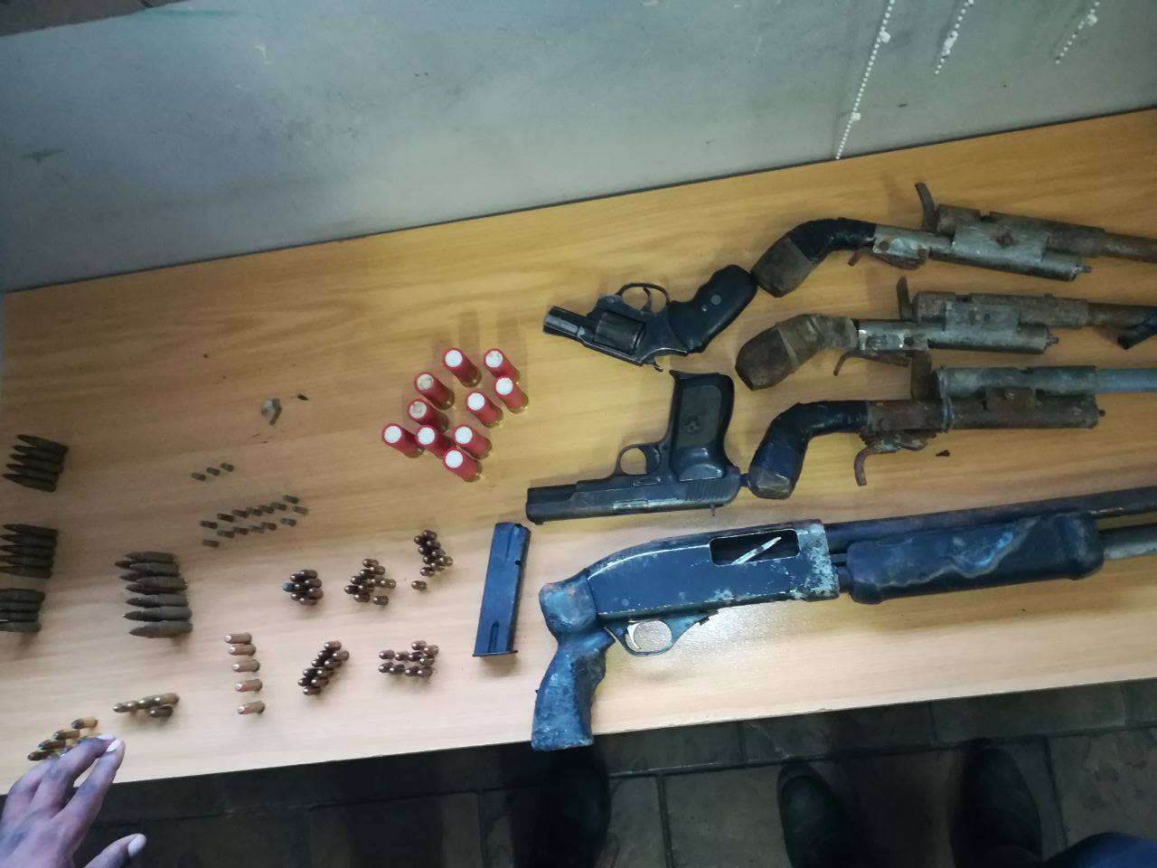 Three suspects arrested during joint ops in Durban south - unlicensed firearms, ammo seized