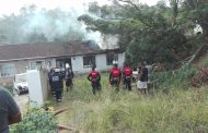 House Destroyed In Fire in Verulam, KwaZulu-Natal