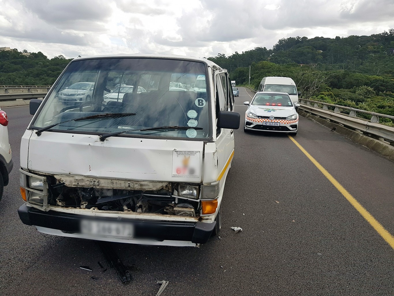 15 Injured in Pinetown taxi crash