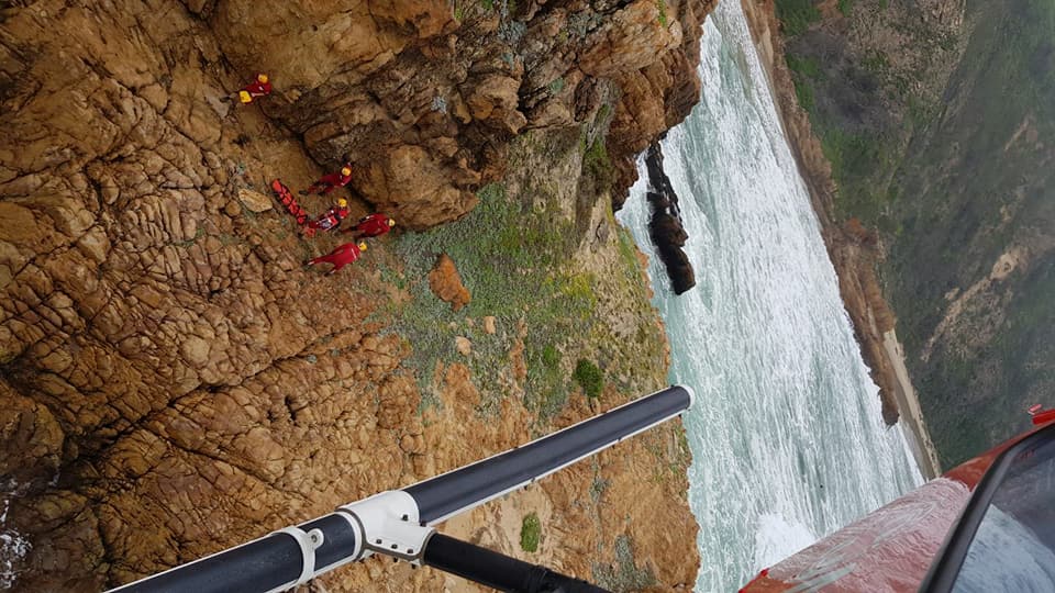 Injured teenager airlifted from the rocks at Brenton-On-Sea