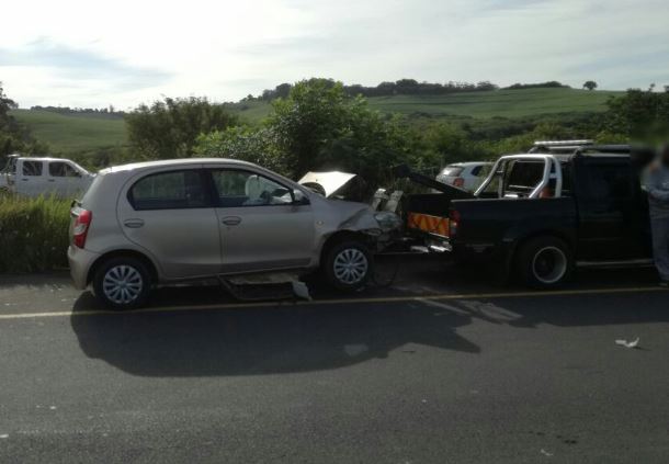 Five cars were involved in a collision on the R102 near Durban