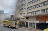 A Fire has broken out in a hotel in West Street between Point Road and Gillespie Street in Durban