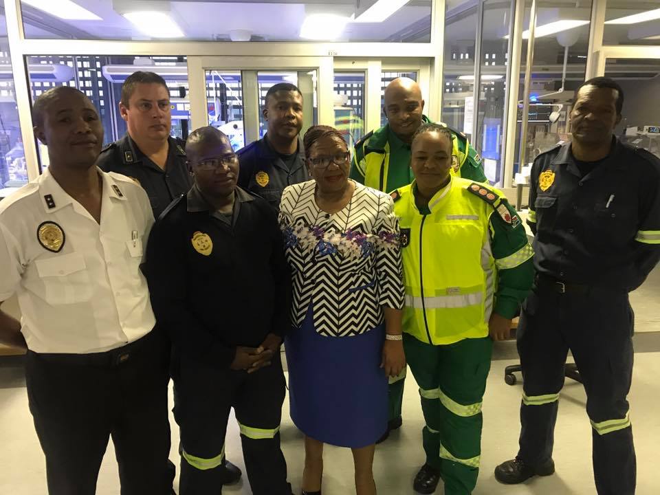 Baby boy rescued by Mangaung Fire Fighters and EMS Personnel in a pit latrine at Khayelitsha.