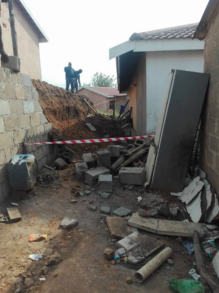 Two Injured In Wall Collapse in Phoenix, KZN