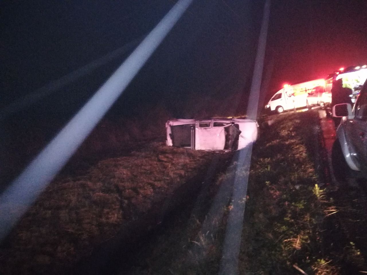 Five injured in South Coast rollover crash