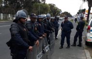 Public Order Police respond to sporadic incidents of protest actions in Cape Town