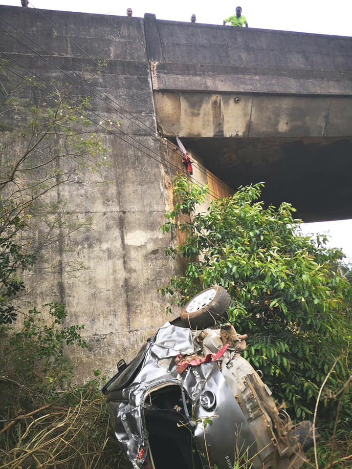 Reportedly drunk driver crashes vehicle next to a railway line in Canelands