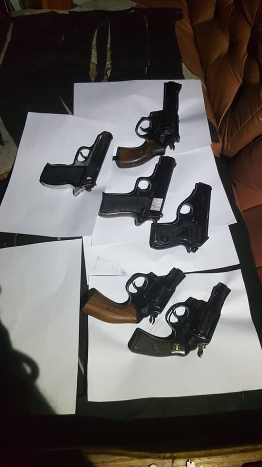 Hawks arrest five linked to a gun shop armed robbery