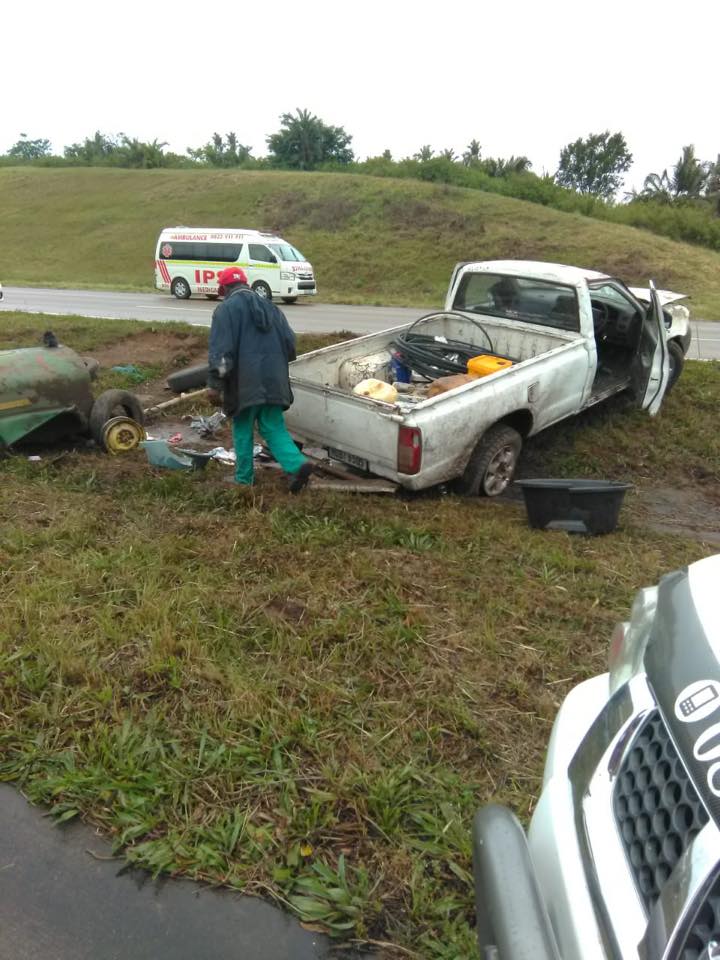 Tyre Blowout Blamed For Crash in Tongaat