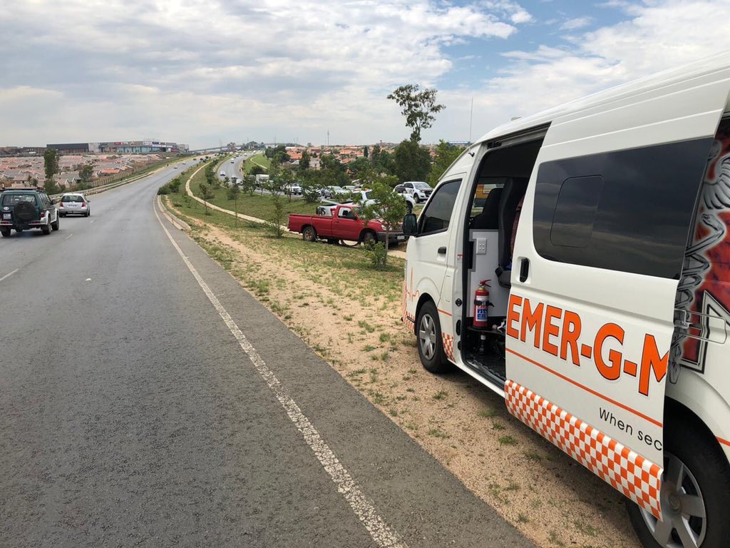 Several injured in rollover on the R512 near the lion park crossing.