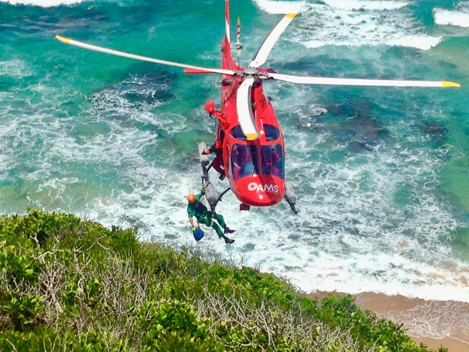 Paraglider rescued at Wilderness