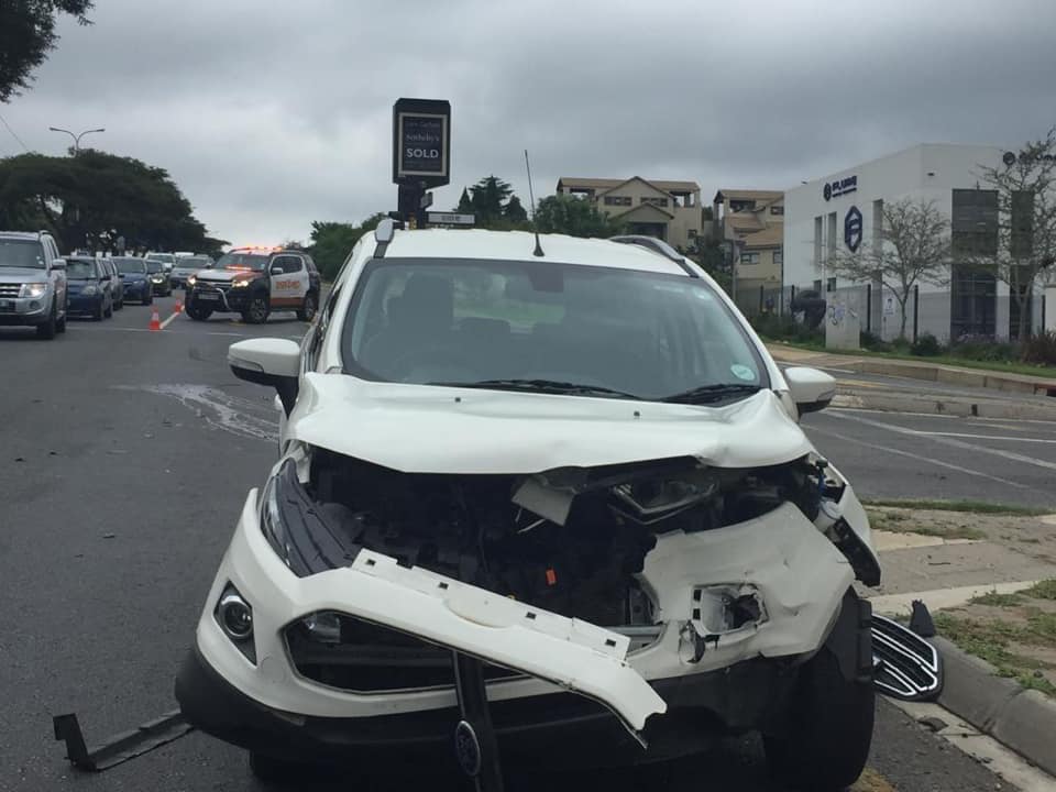 Collision at intersection in Bryanston