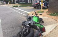 Biker injured in crash in Bryanston