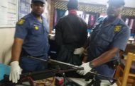Suspected illegal miner arrested for possession of firearms & ammunition