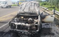 Bakkie Destroyed In Fire on the R102, Verulam