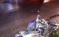 Fortunate escape from serious injury for biker in a crash in Nelspruit