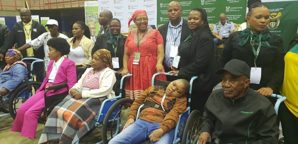 105 Wheel Chairs assembled by Offenders from Correctional Services given to beneficiaries.