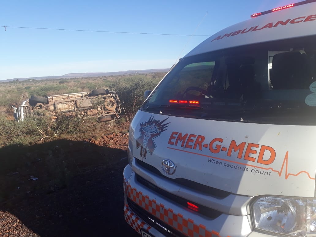 Four injured in rollover near Postmasburg