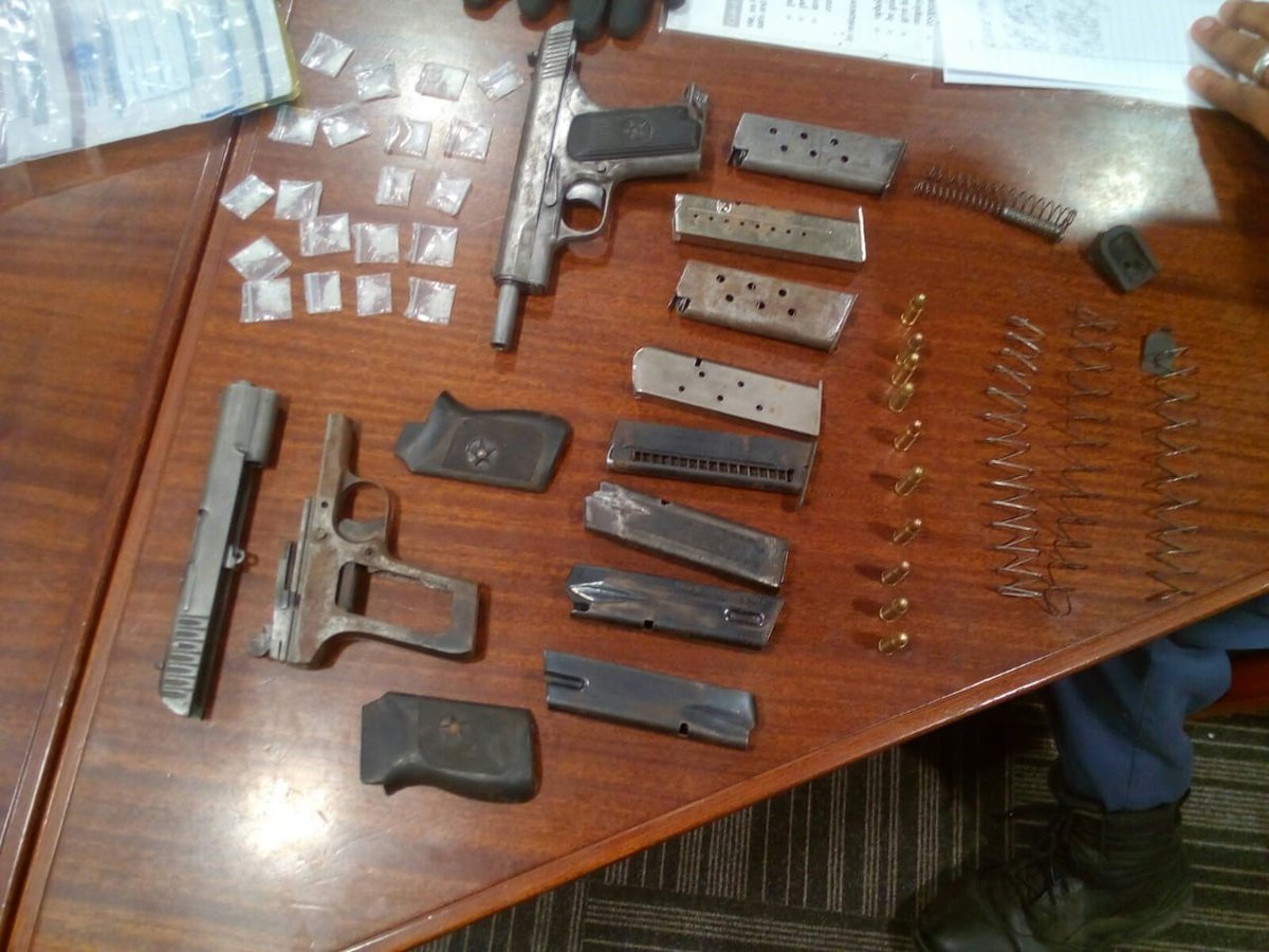 Anti-Gang Unit members work through the night to arrest four suspects and seize firearms and drugs in Bishop Lavis