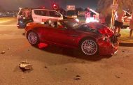 Fortunate escape from injury in collision at intersection of Lever road and Vodacom Boulevard
