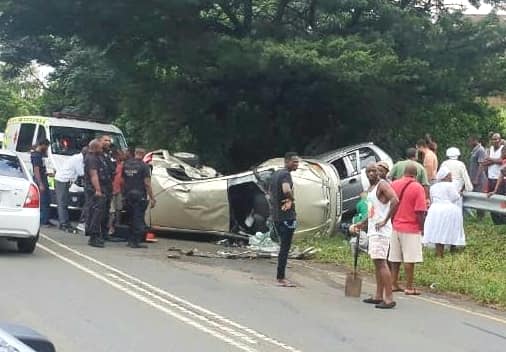 Seven Injured in suspected drunk driving collision on Sunday in Verulam, KwaZulu Natal