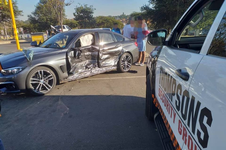 One person injured in collision at intersection in Douglasdale