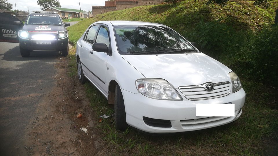 Vehicle stolen in Morningside, recovered in Umlazi