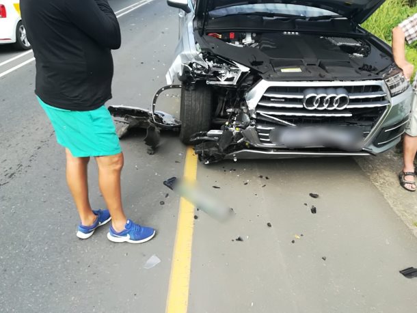 One person was injured during a four-car crash in Uvongo on the KwaZulu-Natal South Coast