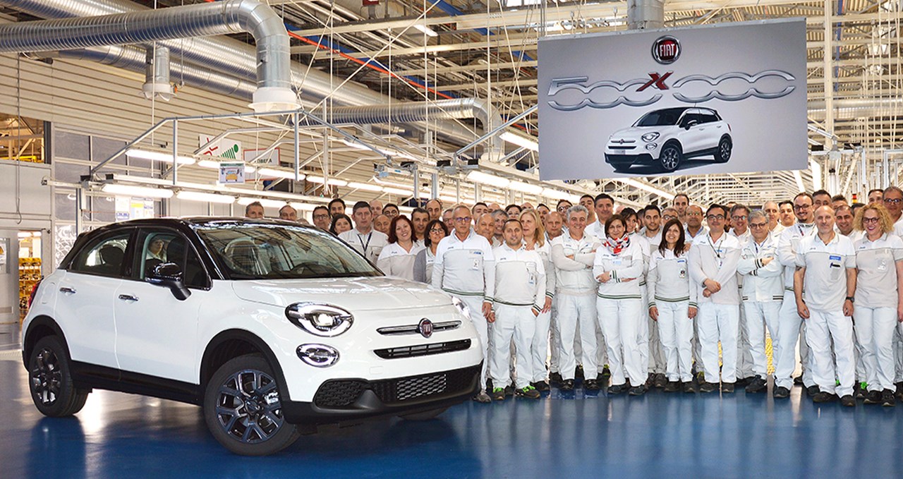Record-breaking Fiat 500X: the 500 thousandth unit is produced