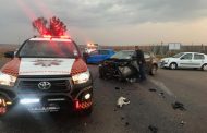 Two vehicle collision on the R50