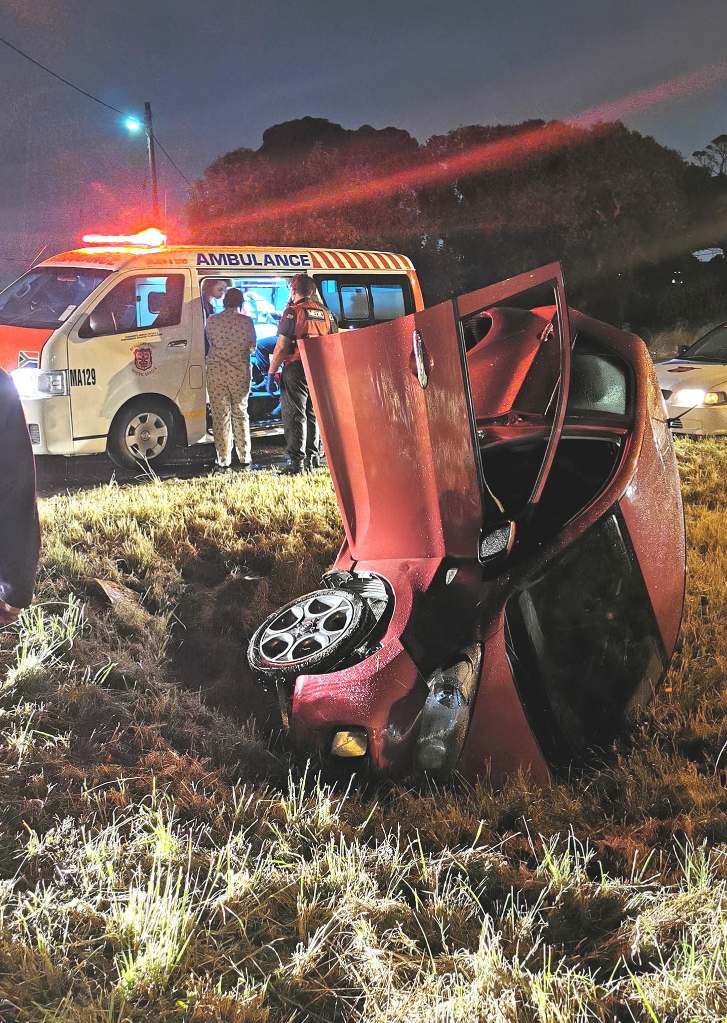One injured in vehicle rollover on Inanda road in Verulam