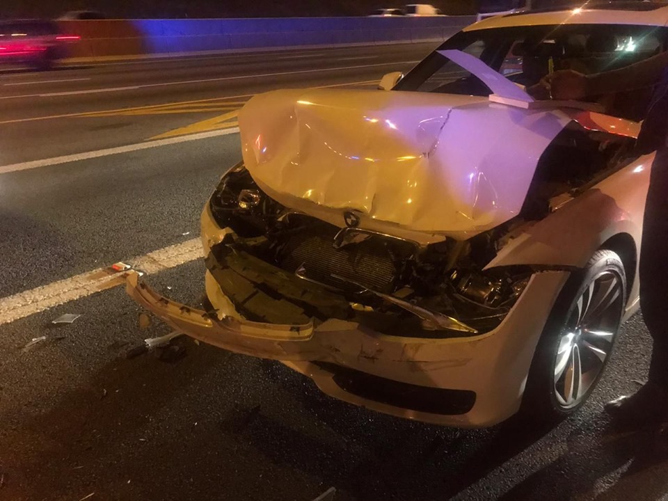 Multiple vehicles involved in a collision in Fourways