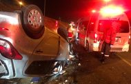 One injured in rollover on the N1, Randburg