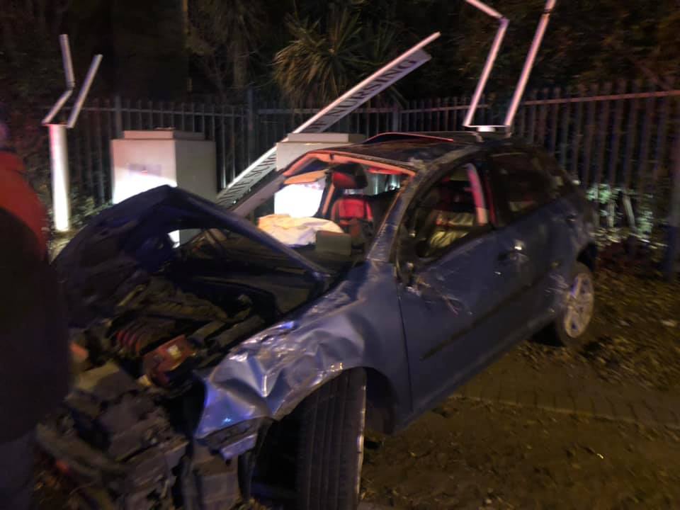 Driver injured in road crash on Curie Avenue, Bloemfontein