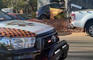 Vehicle drove into a wall in Greenside
