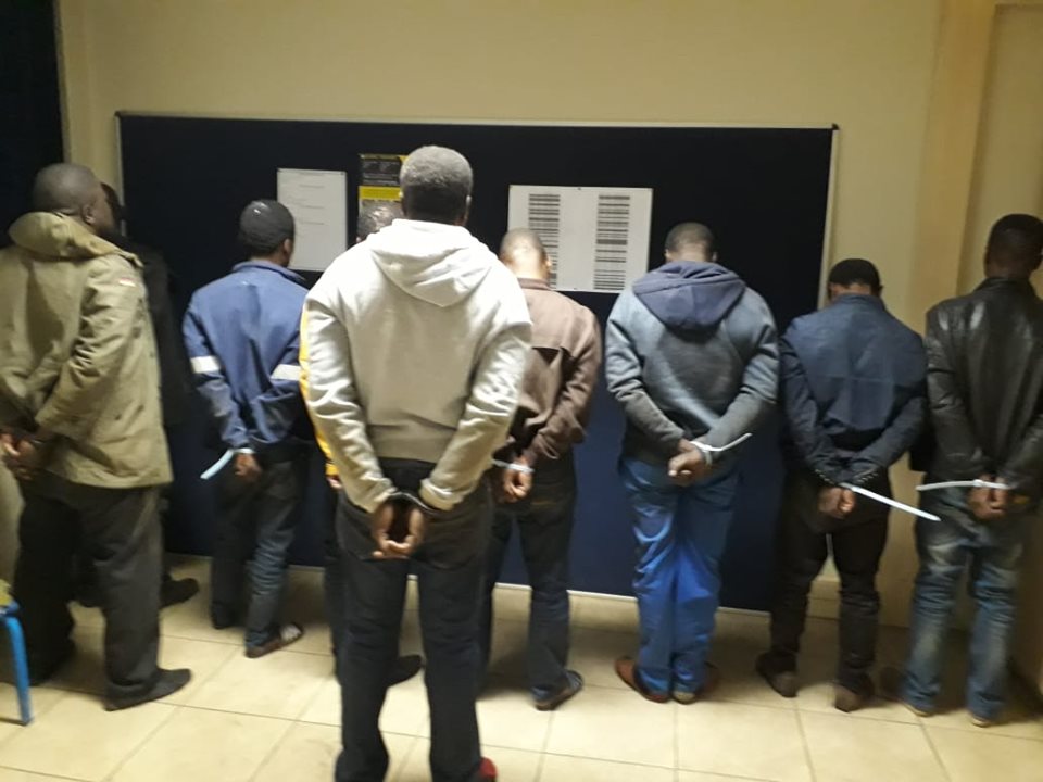 Gauteng police arrest eleven murder suspects who were found with over 160 assorted rounds of ammunition and six unlicensed firearms in a hostel
