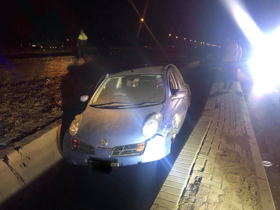 Fortunate escape from injury as car is crashed into storm water drain in Rudolph Greyling Road in Bloemfontein